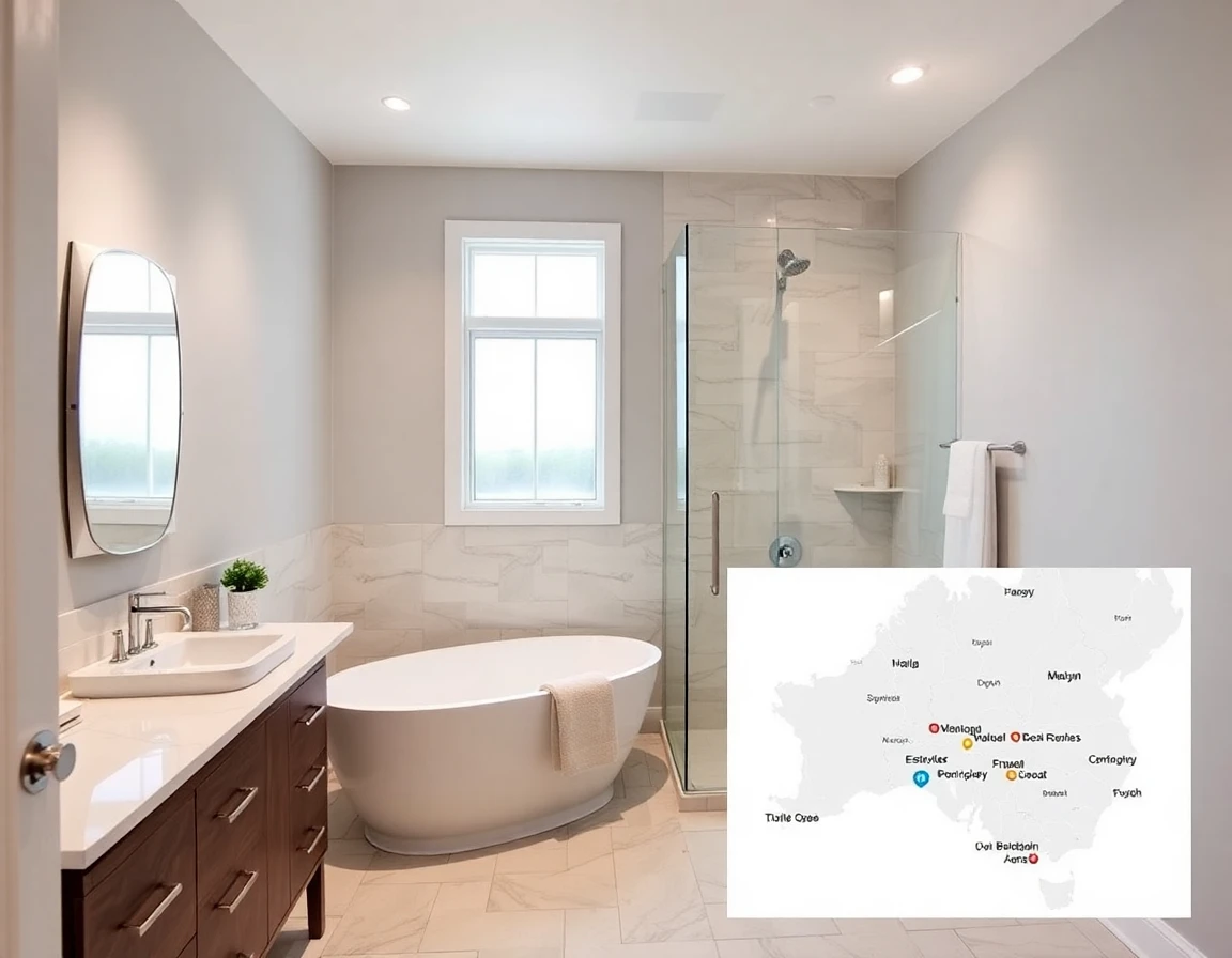 Bathroom Remodeling Service Areas Map