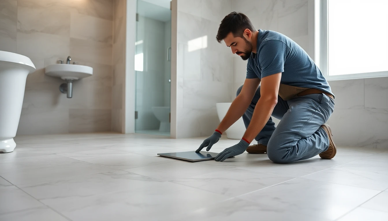 Bathroom Flooring Installation