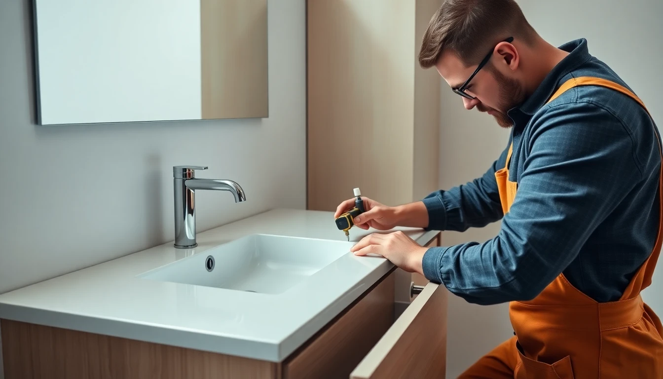 Bathroom Vanity Installation